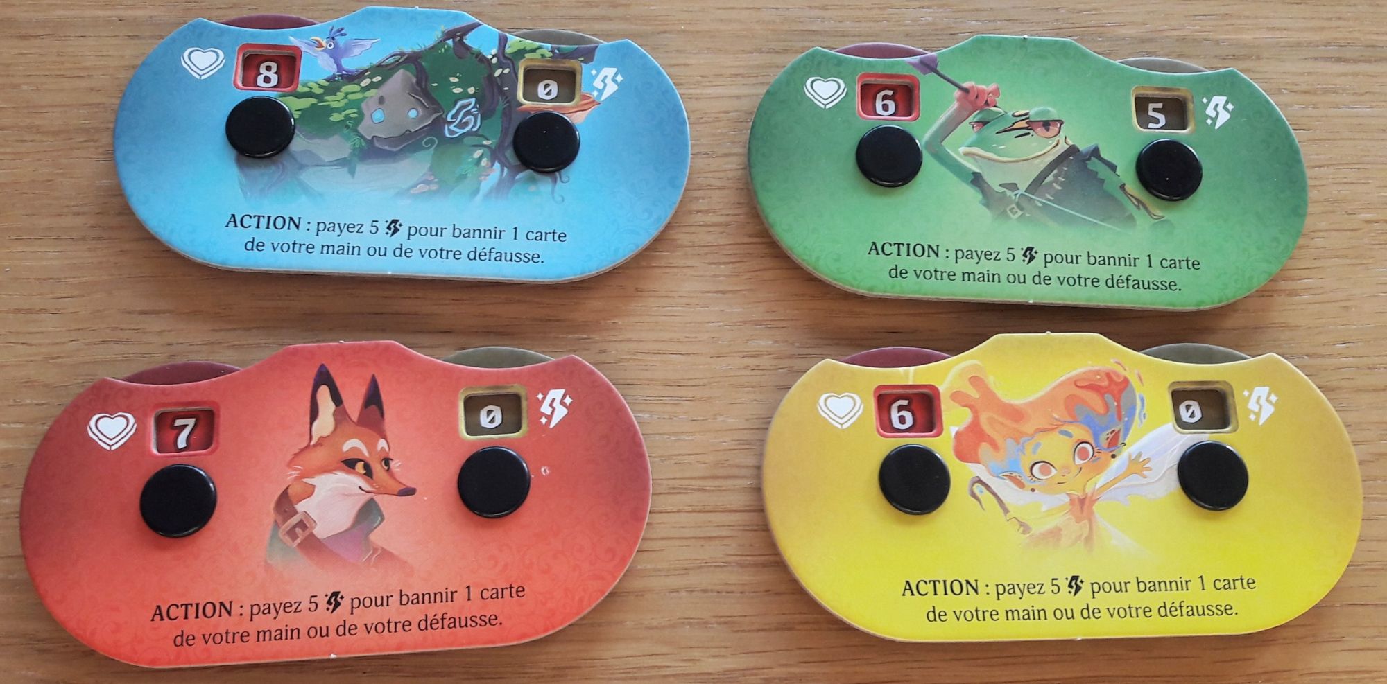 Chacun son compteur avec des nombres de points de vie différents.