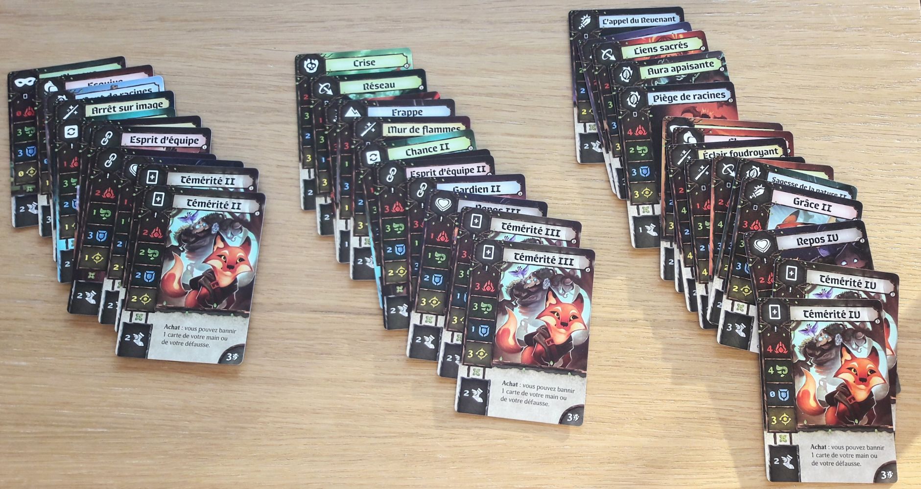 Chaque Acte permettra d'acheter de nouvelles cartes toujours plus puissantes.