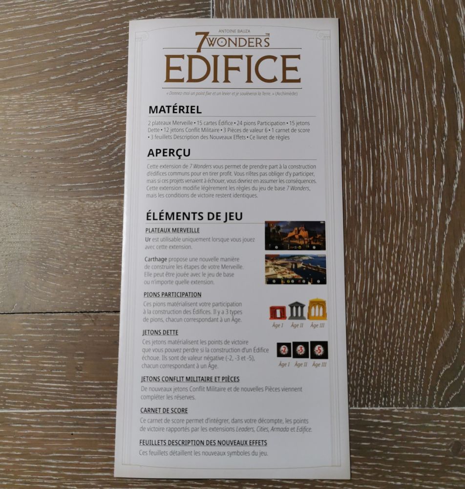 les règles . petit fascicule de 4 pages