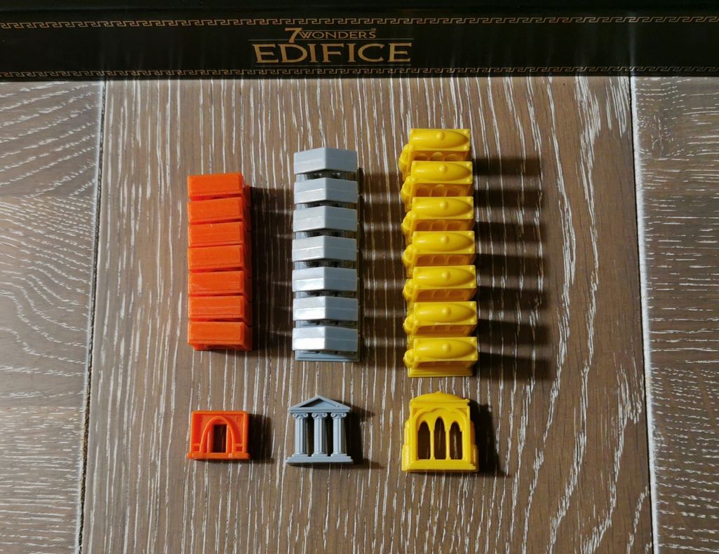 8 pions par âge. 7 à 7 joueurs plus 1 si on utilise la merveille “Ur”