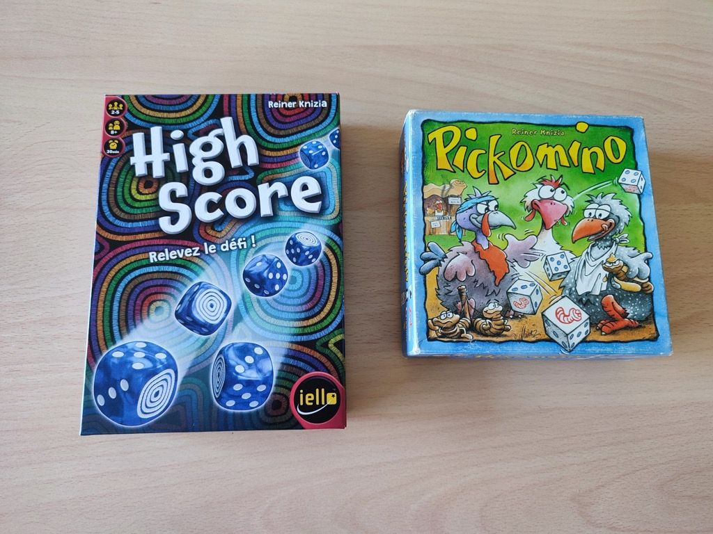 Une petite boite, un jeu où on lance 7 dés, un Reiner Knizia à la création... le parallèle était facile avec  le célèbre Pickomino  de 2005.