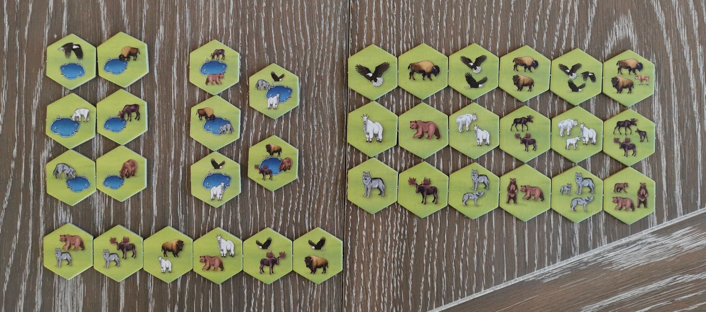 les 35 jetons animal