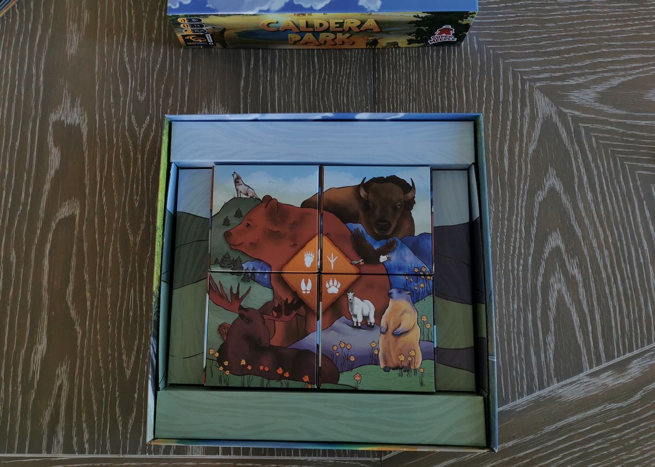 Le puzzle en fond de boite, même concept que pour Savannah