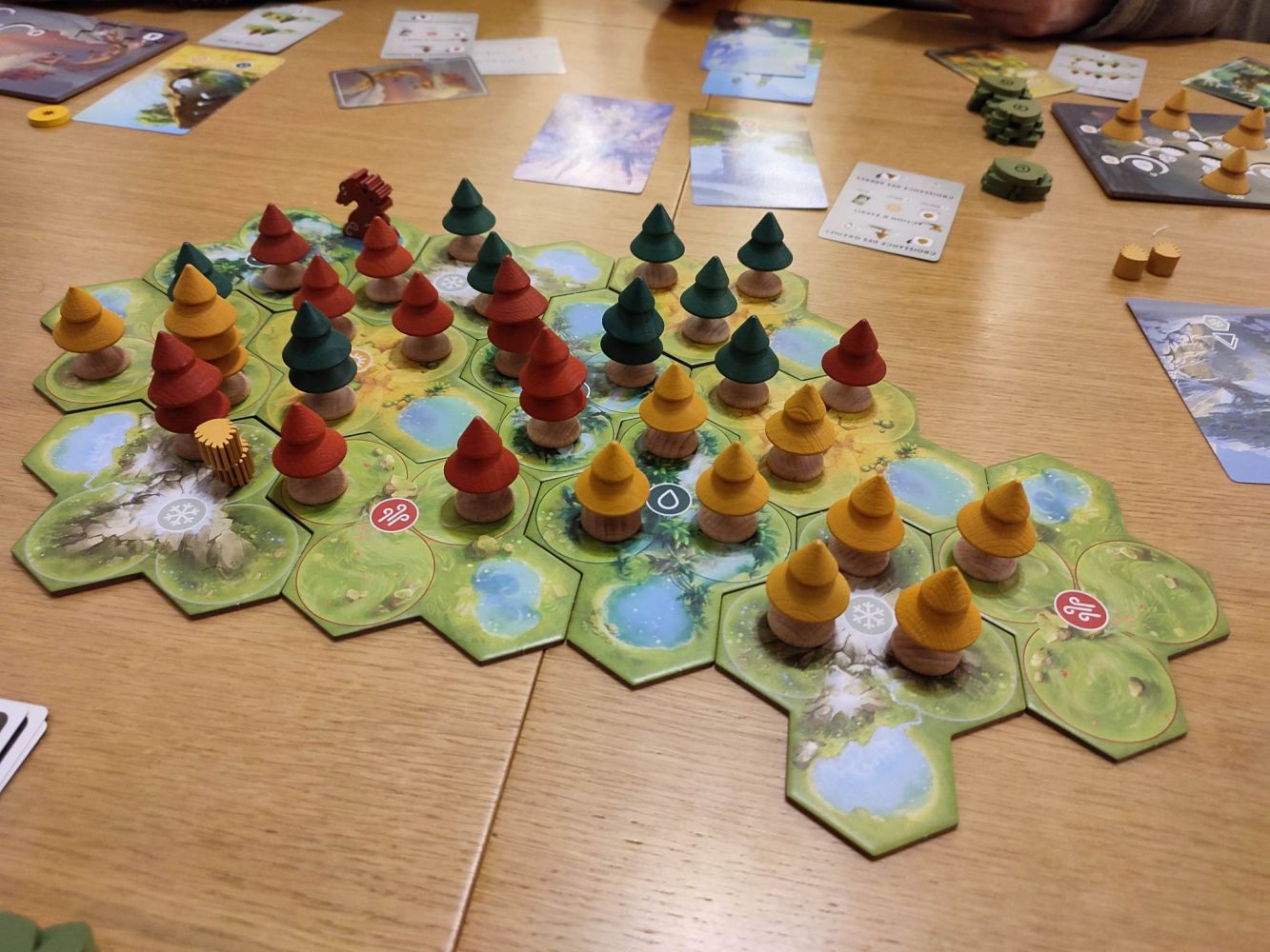 Fin de partie avec des belles forêts