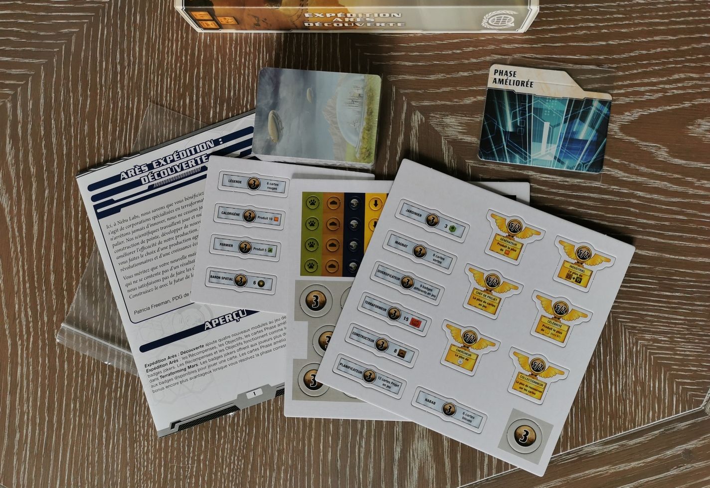 Le matériel de l’extension.