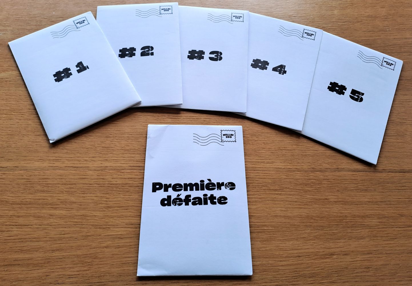 Une enveloppe à ouvrir pour chaque défi réussi et une en cas de défaite
