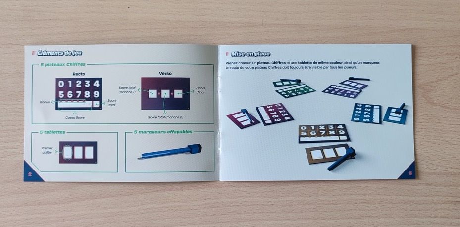 La  règle du jeu de 8 pages au format portefeuille. Très aérée avec pas mal d'illustrations et d'exemples.