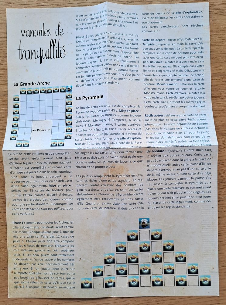 Pas mal de variantes non seulement topographiques mais aussi des extensions pour plus de défis.