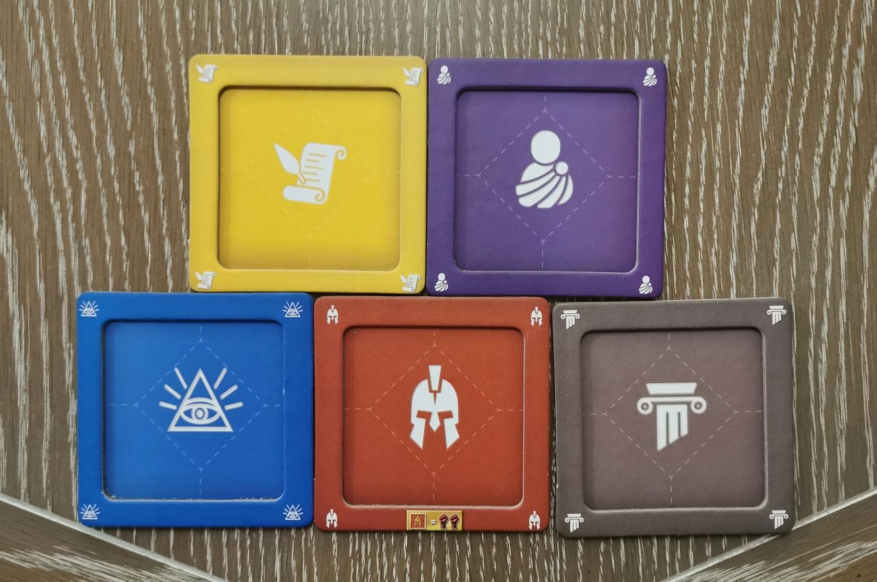 5 coupelles : une par type d’agent