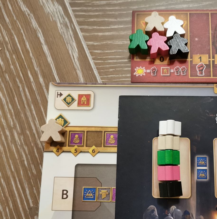 illustration de l’utilisation des 3 meeples