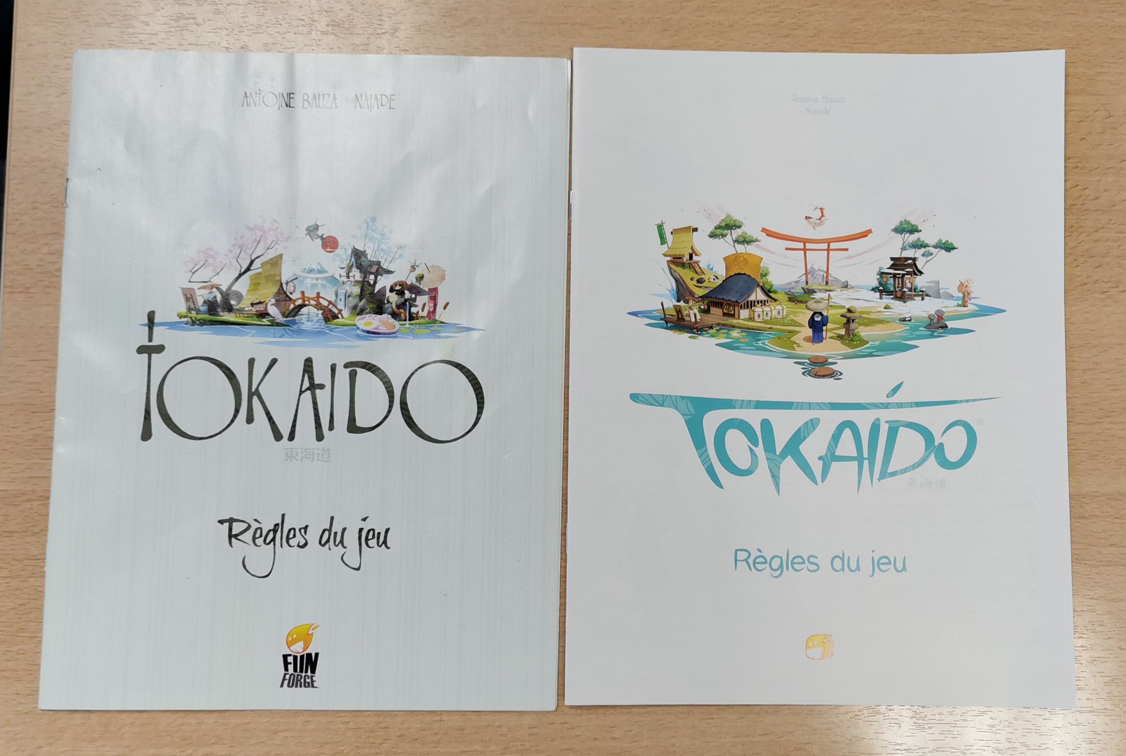 Les règles ( nouvelle à droite ).  Même format changement d'illustration  et nouvelle police.