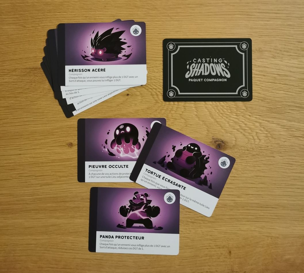 Les cartes compagnons