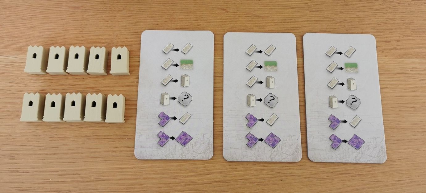 10 tours ... 1 par manche de jeu . 3 aides de jeux