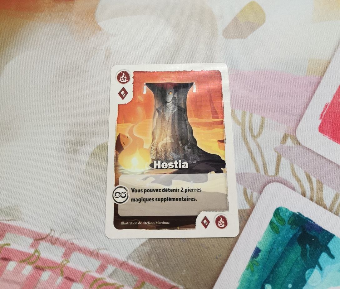 Zoom sur la carte que j’ai acquis au premier tour. Ma limite du nombre de pierres était alors augmentée à 6 au lieu de 4.