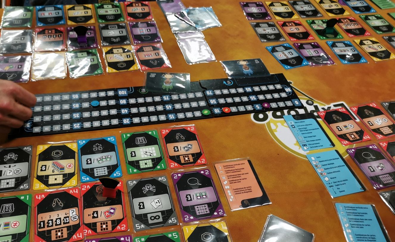 Fin de partie : beaucoup de points (111 pour le premier) pour finalement un score très serré.