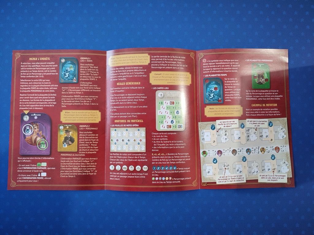 La règle du jeu : 6 pages dépliées avec beaucoup d'illustrations