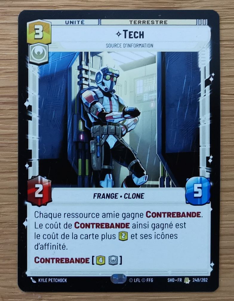 Tech : avec cette carte en jeu  toute ressource devient jouable ! Ma préférée . Non présente dans le kit de démarrage