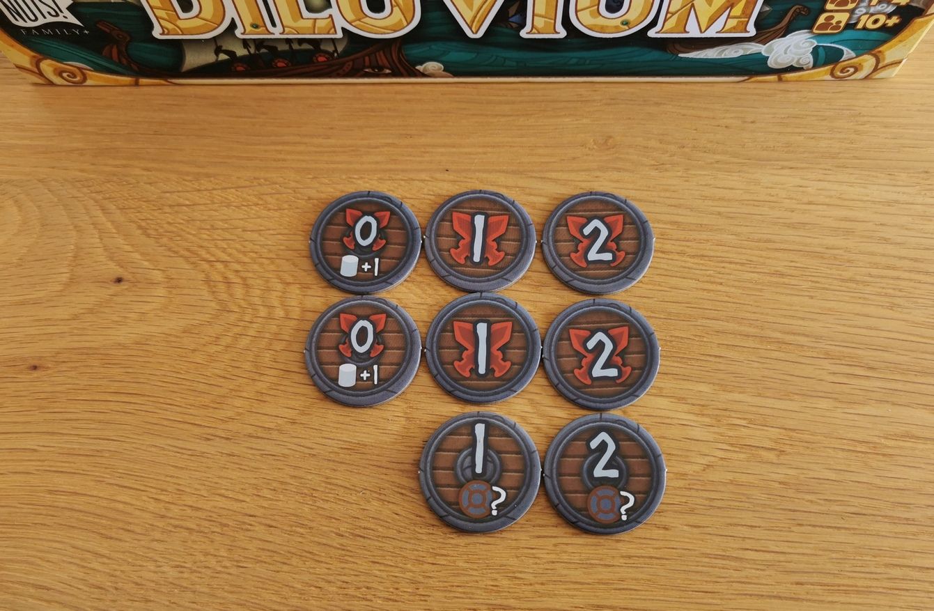 8 jetons avec une double utilisation