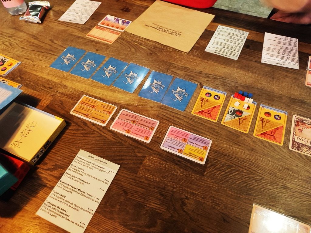 Sail To India, version 2013 (premier Essen^^) boite dédicacée par monsieur Hisashi Hayashi himself.