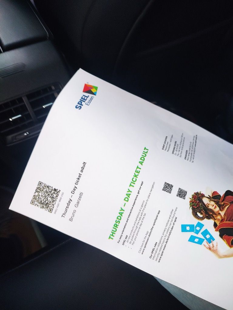 Le check avant d'arriver au Messe... désormais tu peux même importer tous tes billets sur l'excellente appli du Spiel.