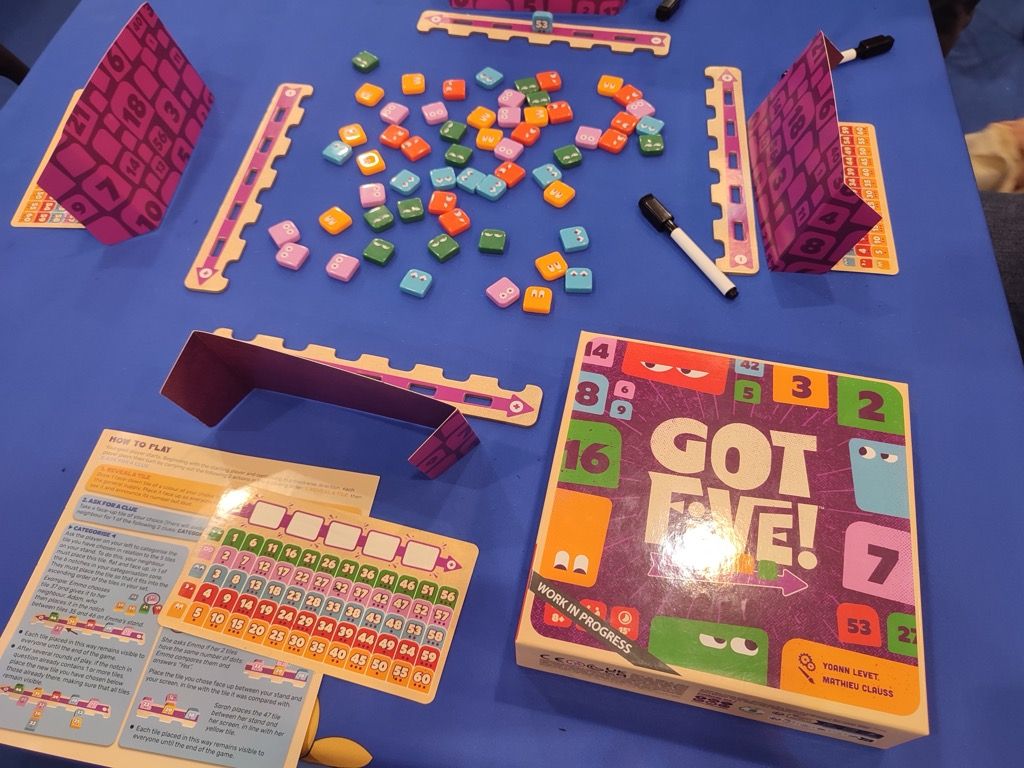 Got Five ! encore un excellent jeu de logique et de déduction de Yoann à venir normalement pour Cannes 2026.