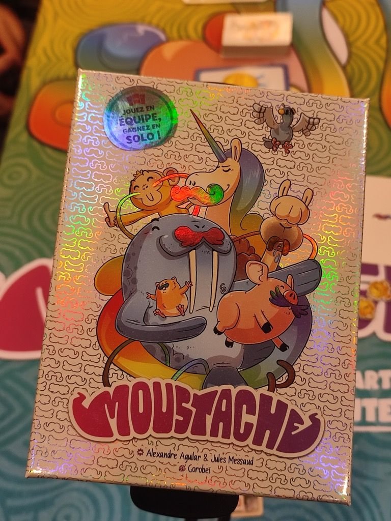 Toujours chez Lumberjacks, la table étant libre, on enchaîne avec Moustache de Alexandre Aguilar et Jules Messaud.