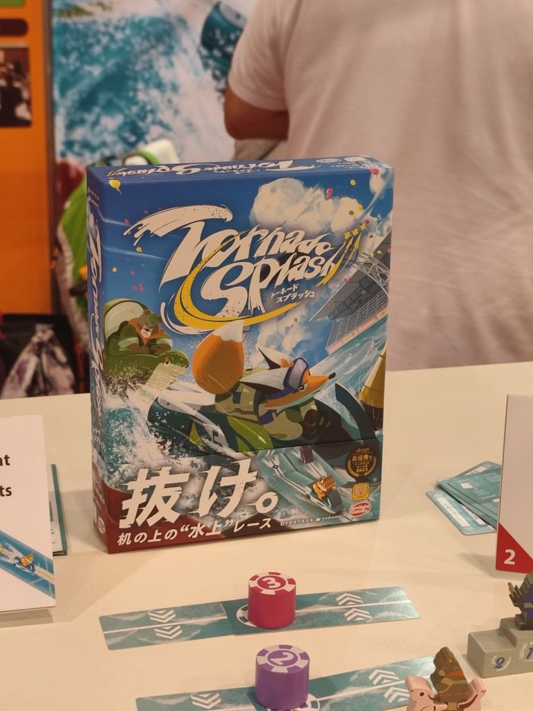 Fin de journée, j'emmène tout le monde sur le stand des japonais d'Arclight Games 5(Railway Boom) pour découvrir Tornado Splash.