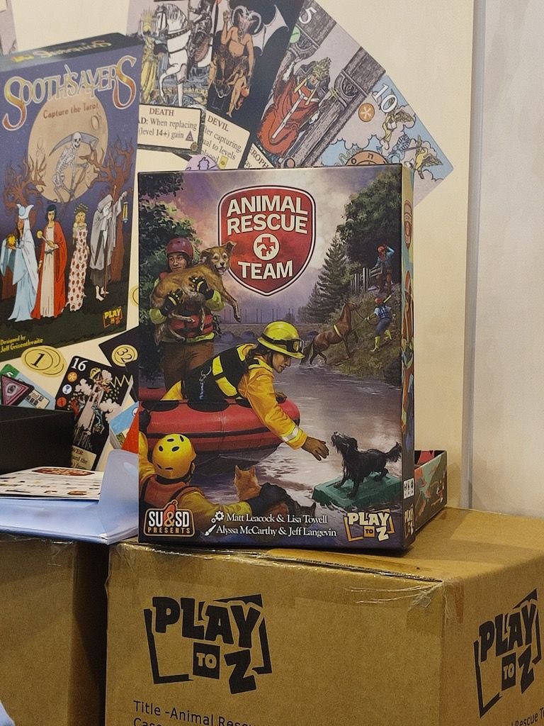 Comme premier jeu de la journée, Cyril et moi nous optons pour le dernier Matt Leacock Anima Resucée Team chez Play To Z