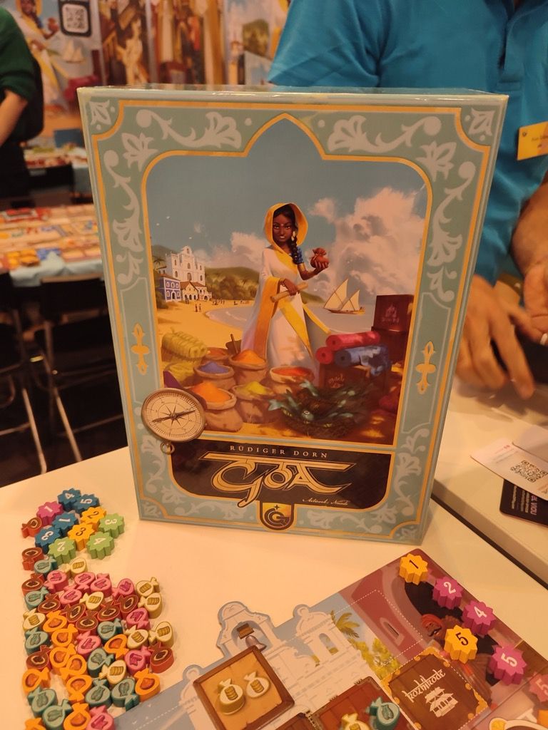 Chez Quined Games, découverte du matériel de la réédition de Goa à venir chez Gamefound.