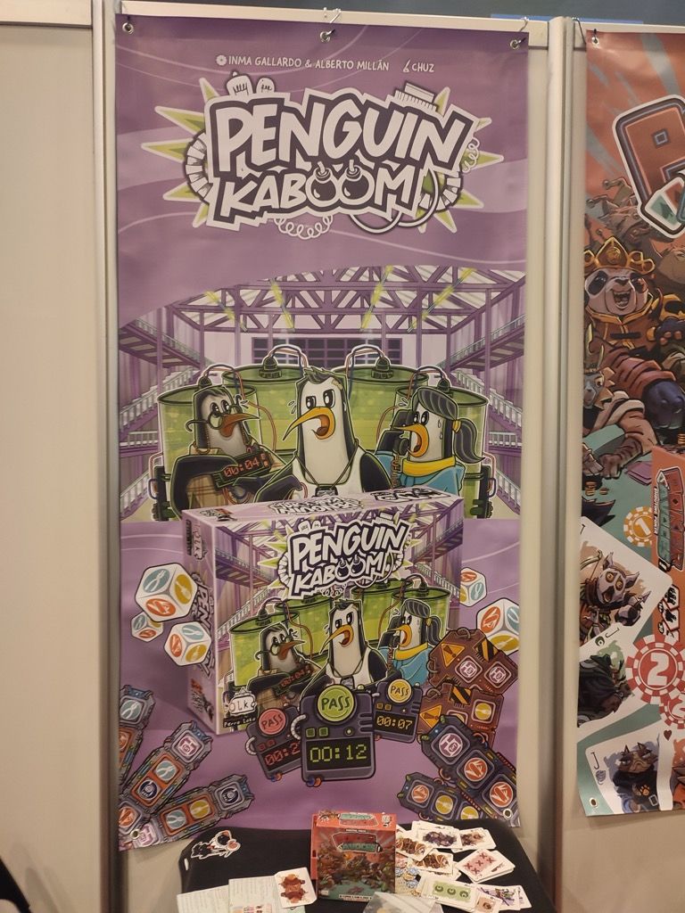 On termine notre Essen chez les espagnols de Perro Loko Games pour jouer à Penguin Kaboom.