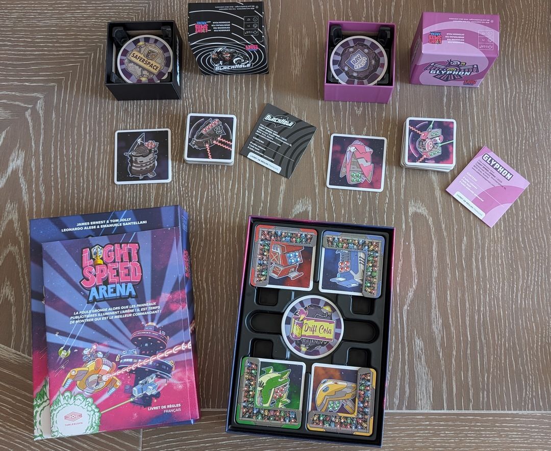 Ouverture des 3 boites