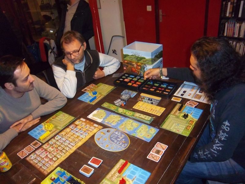 Les trois vikings d'hier soir, le quatrième prend la photo...