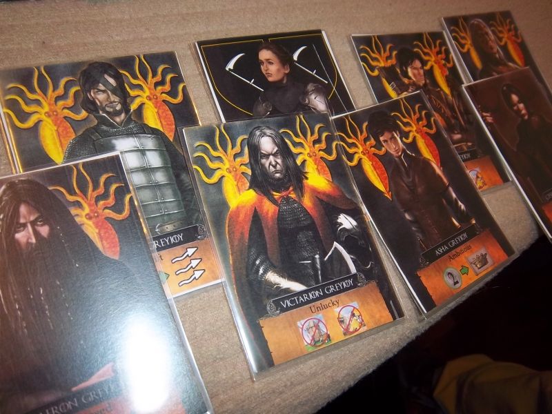 Une faction parmi d'autres : Les Greyjoy. Des têtes si sympathiques que personne n'a voulu les jouer...