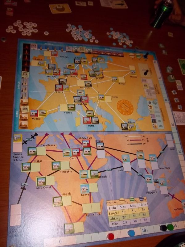 Une vue du plateau...la partie est proche de la fin.