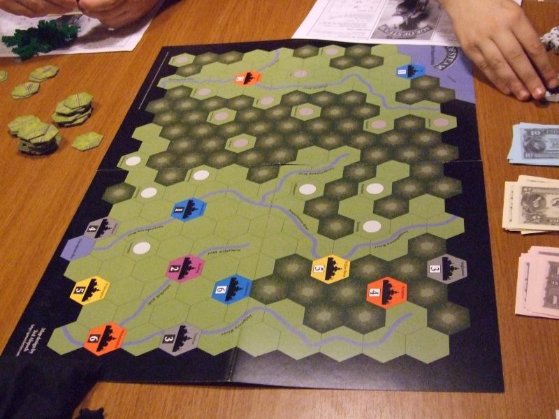 La carte de la Pennsylvanie, avec les villes grises au fond, celle du charbon...