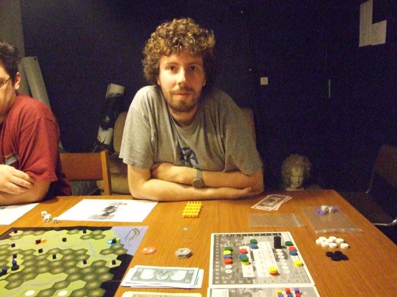 Le sourire confiant du redoutable joueur qu'est Thomas...en plus, là, il était encore en tête...