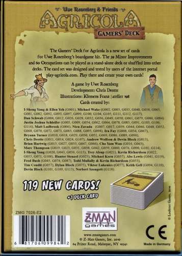 Agricola Gamer's Deck