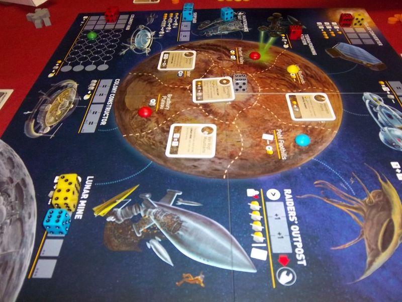 On commence à s'installer sur cette planète à l'allure peu hospitalière...