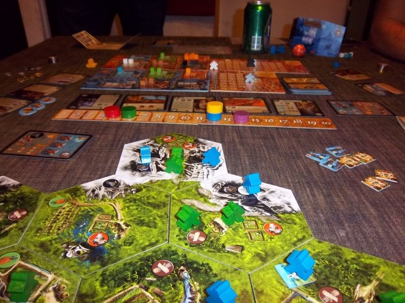 Une vue sur l'echelle des scores en fin de partie. le Roi va me condamner aux galères... :-(