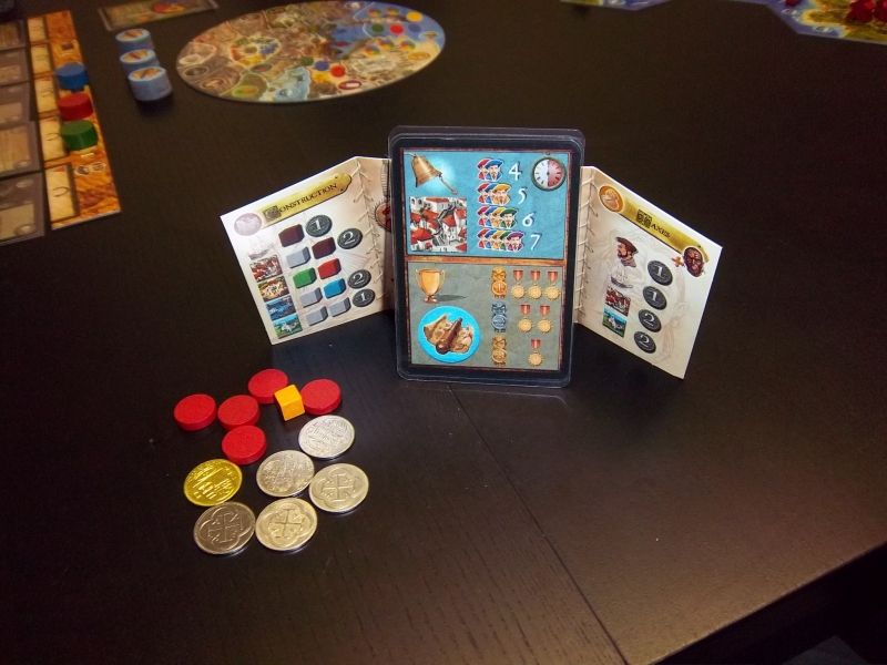 Une nouvelle fois, je vous montre ce qu'il y a de plus intime chez un joueur à Archipelago...sa carte Décompte/fin de partie.