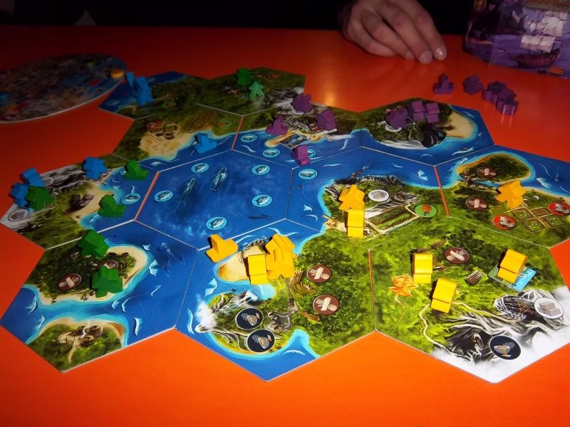 Le plateau final de la seconde partie...cette fois, j'avais les verts. 