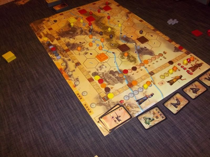 Le plateau d'Assyria...la partie est déjà bien entamée...