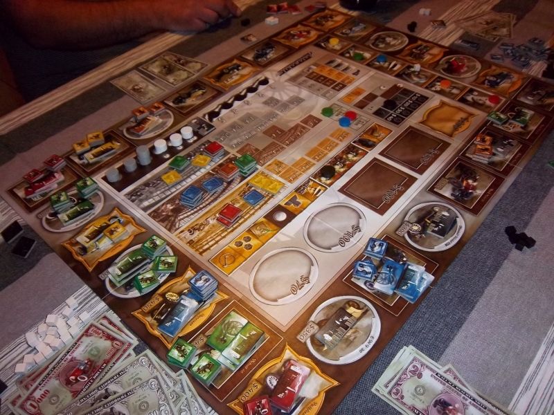 Une vue du plateau au troisième tour. Pour une fois, j'avais les jaunes...