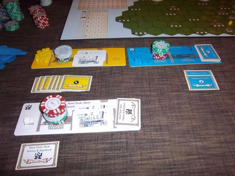 Mes compagnies, avant que je perde la B&O (compagnie Bleue) peu de temps après...