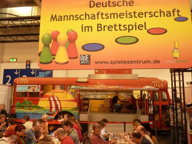 A Essen, les ludothèques viennent en bus Catane, incroyable non ?