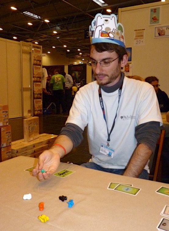 Oui, Cyril se concentre... dur dur de faire la figure la plus simple !