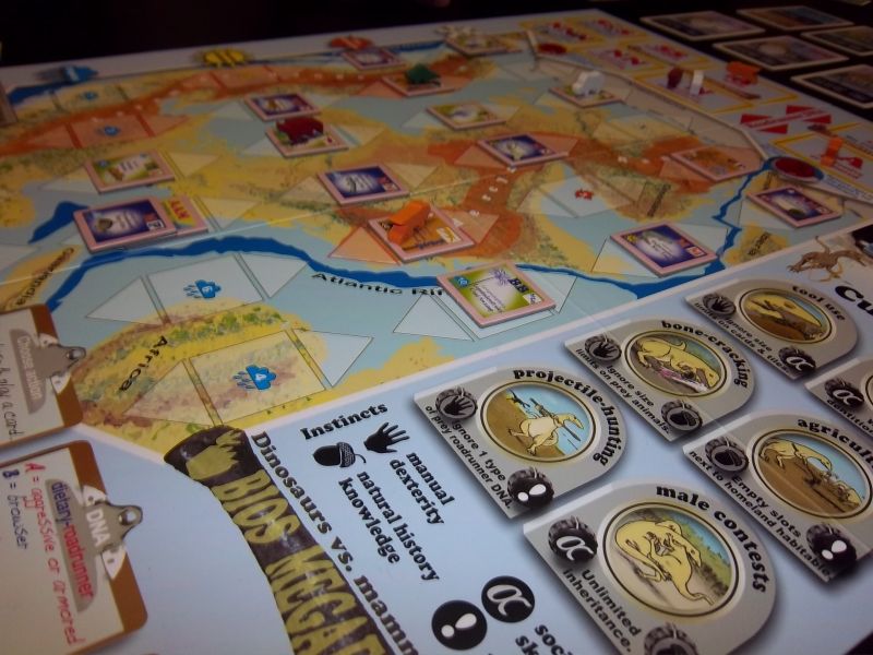 Une vue sur les évolutions possibles : dino lanceur de projectiles, voire même cultivateur...