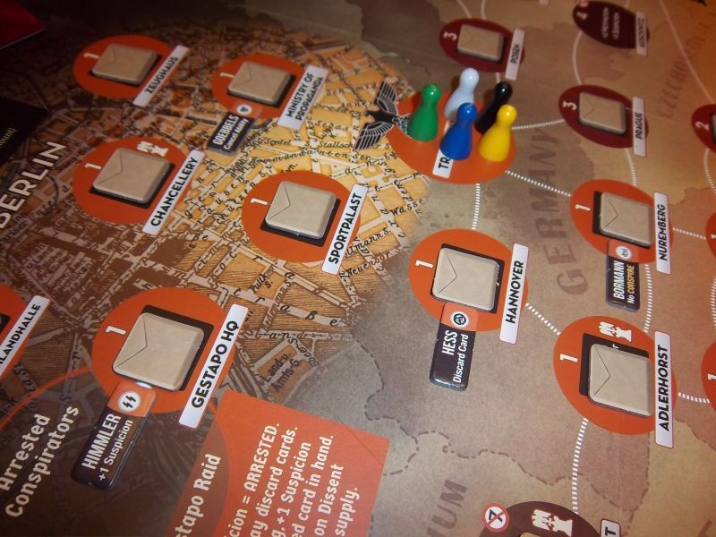 Au début de la partie, nous sommes tous à la gare de Berlin