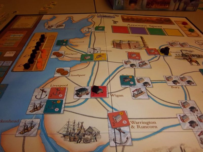 Heu...j'ai oublié de prendre la traditionnelle photo du plateau en fin de partie...donc vous avez droit à une autre photo de la fin canal...Désolé...(houps!)