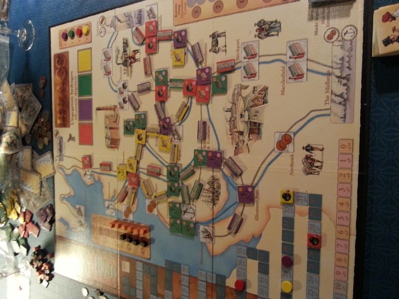 Plateau de jeu juste avant le dernier tour !